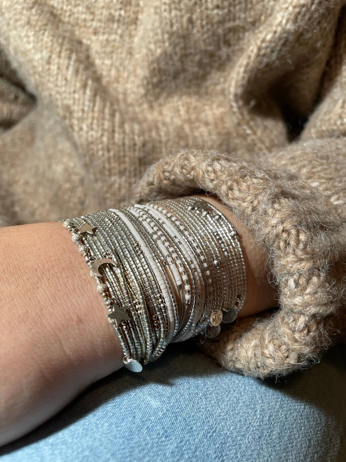 Manchette multi liens en Argent 925 "Berlin" - Mahana Bijoux