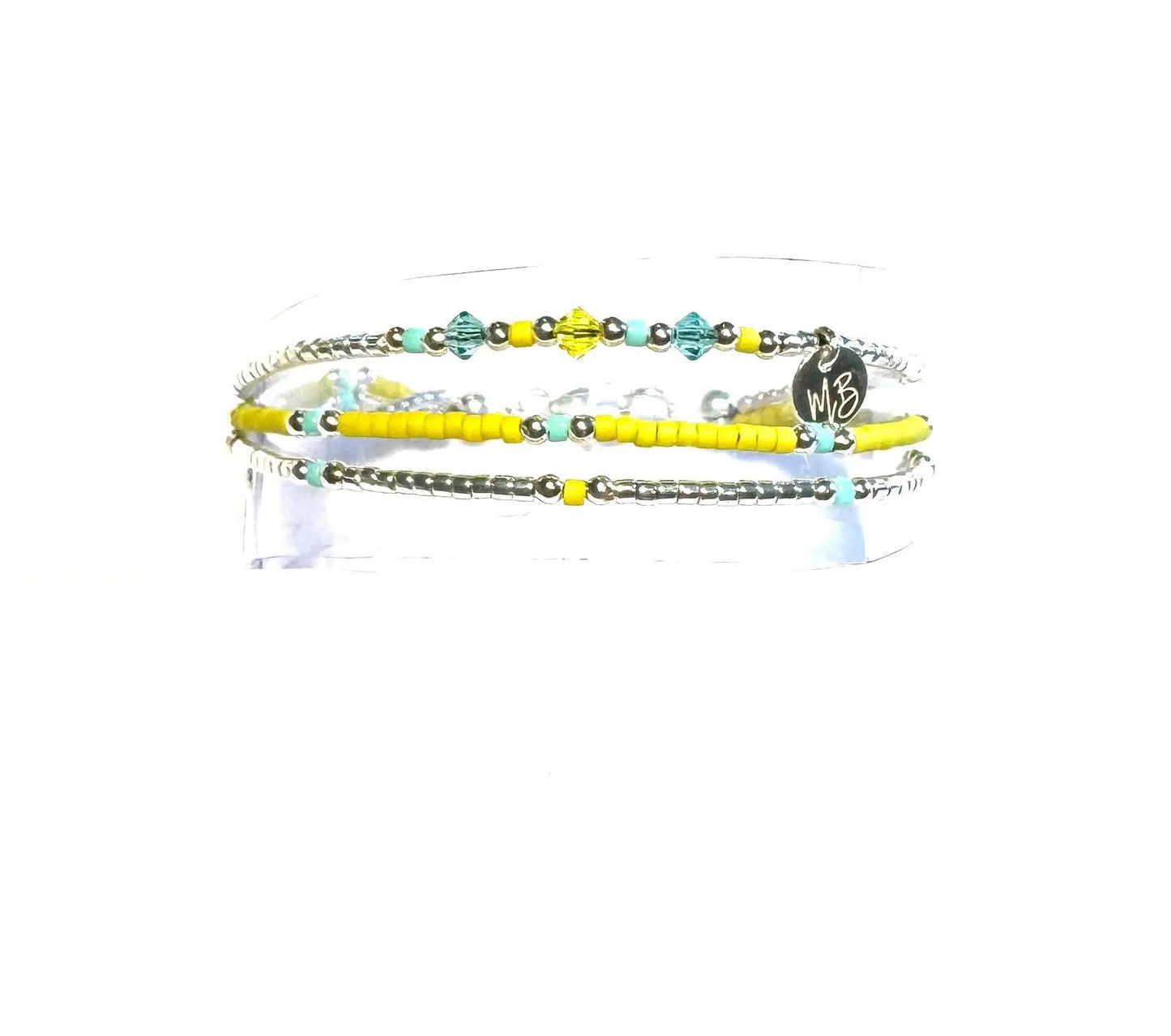 Bracelet 3 rangs en argent 925 "Ibiza"