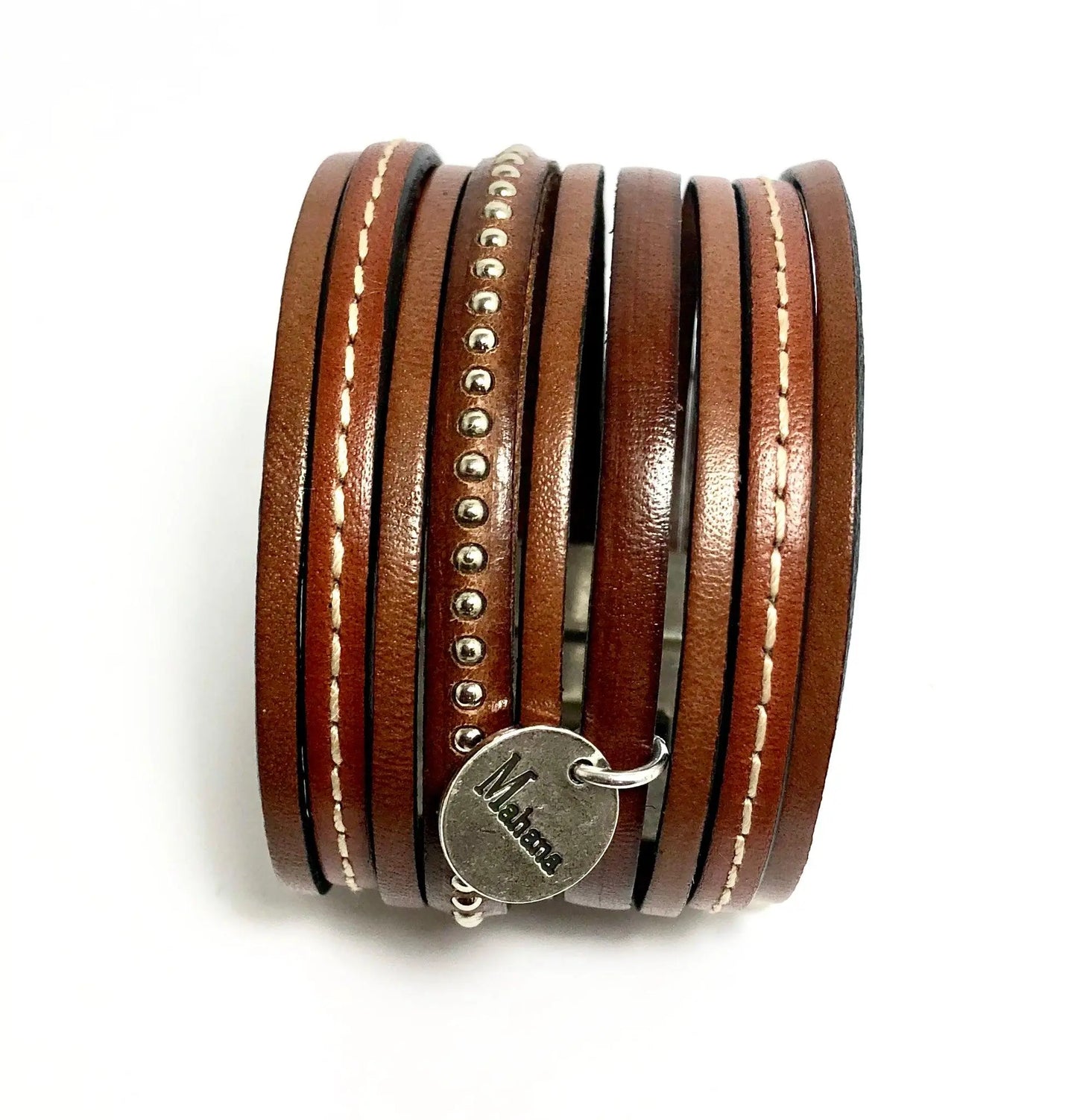Bracelet marron en cuir Daytona