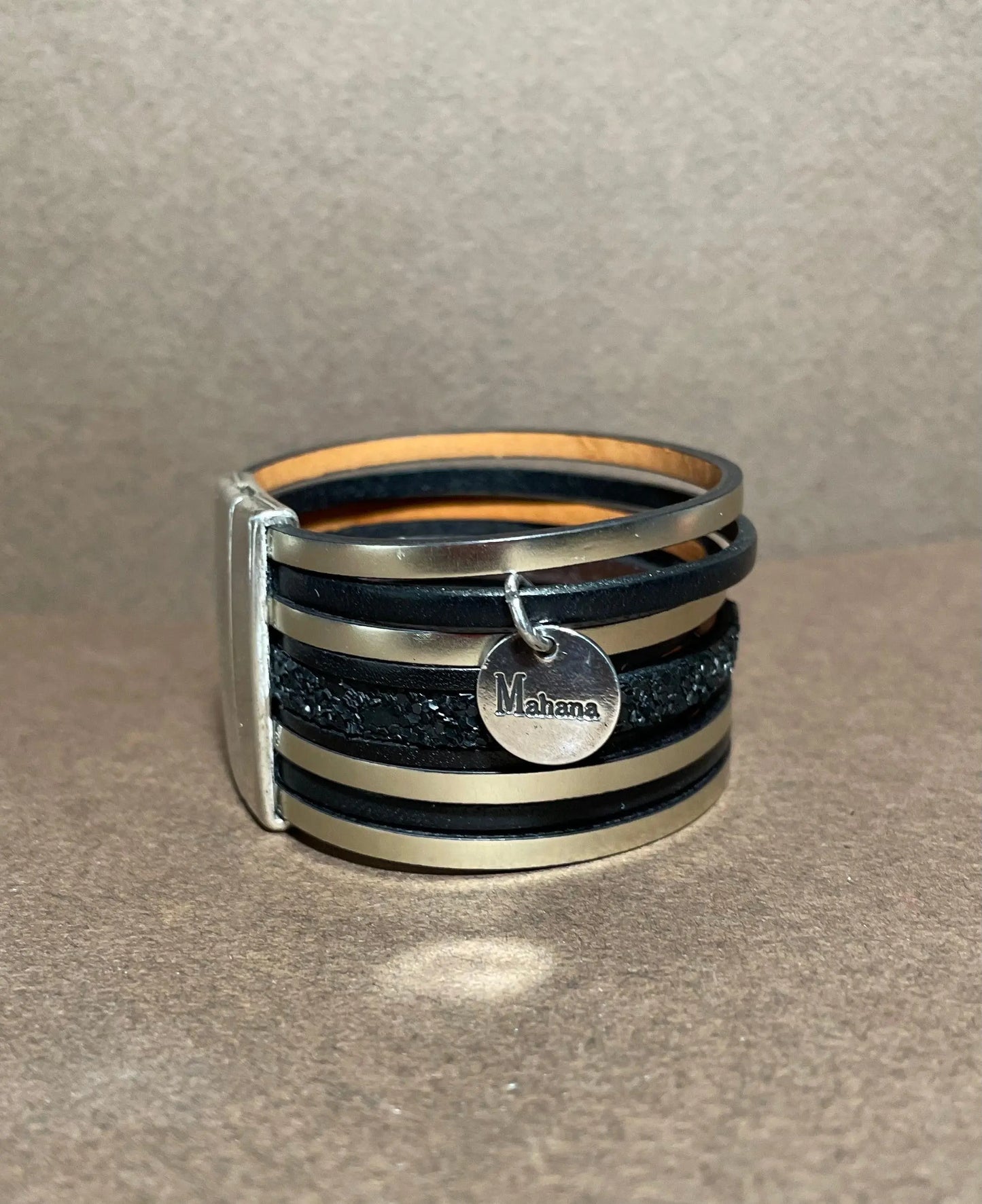 Manchette | Bracelet en cuir Dita - Mahana Bijoux
