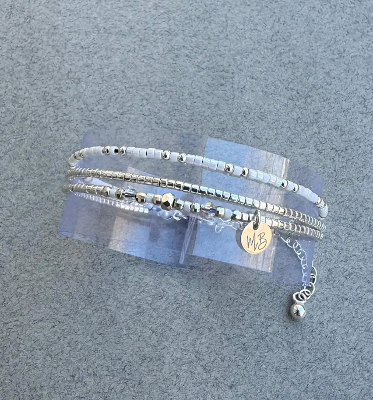 Bracelet 3 rangs en argent 925 “Bianca” - Mahana Bijoux