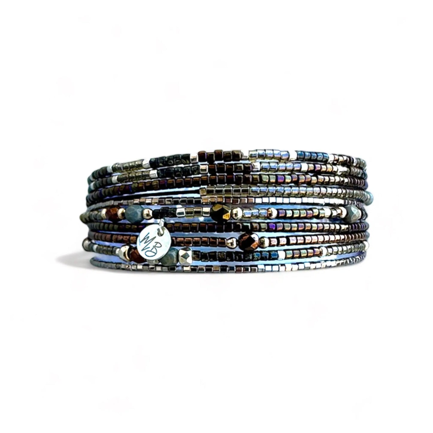 Bracelet Multi-tours en argent 925 “Bonnie” - Mahana Bijoux