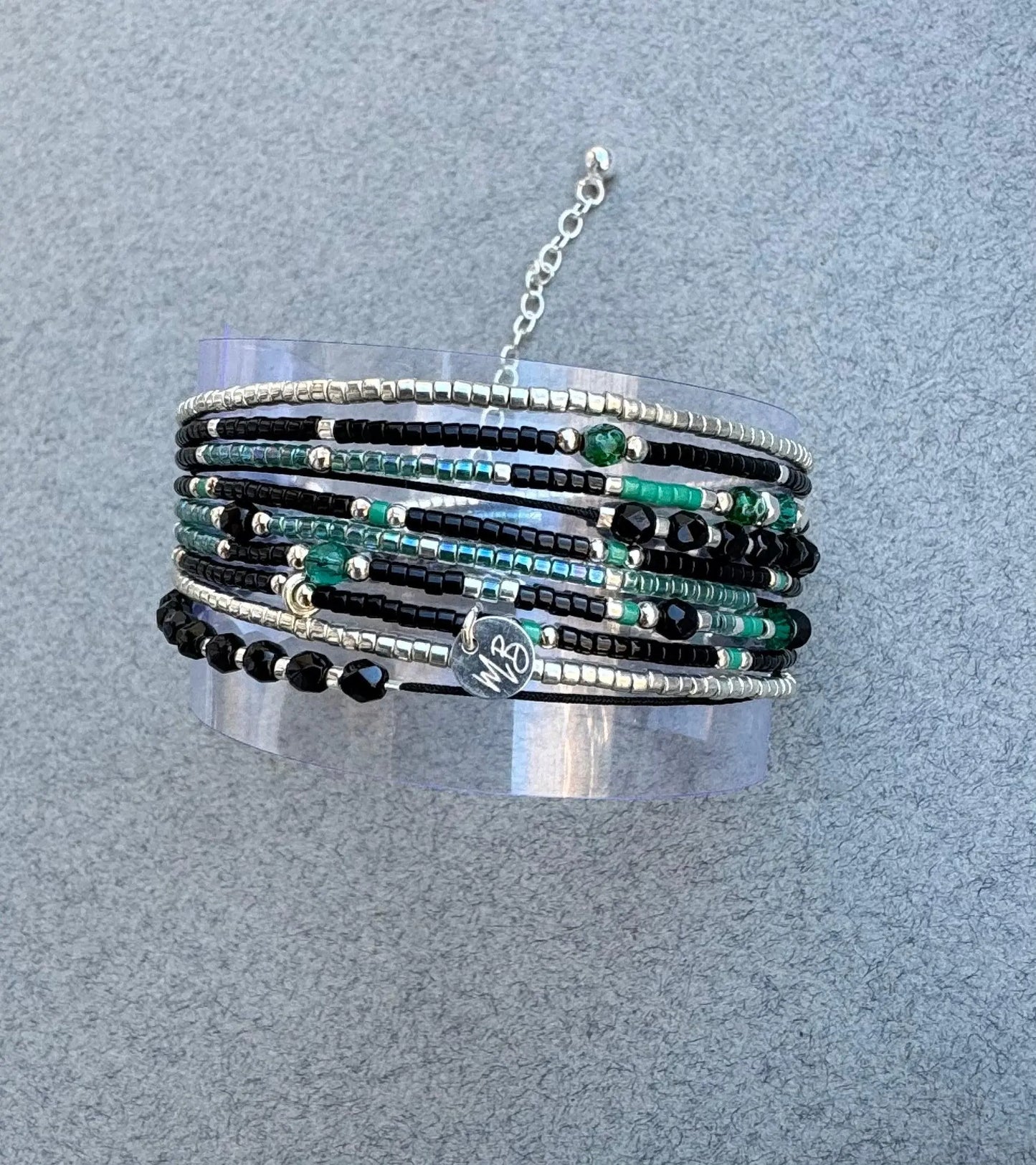 Bracelet multi tours en Argent 925 “Hanaë” - Mahana Bijoux