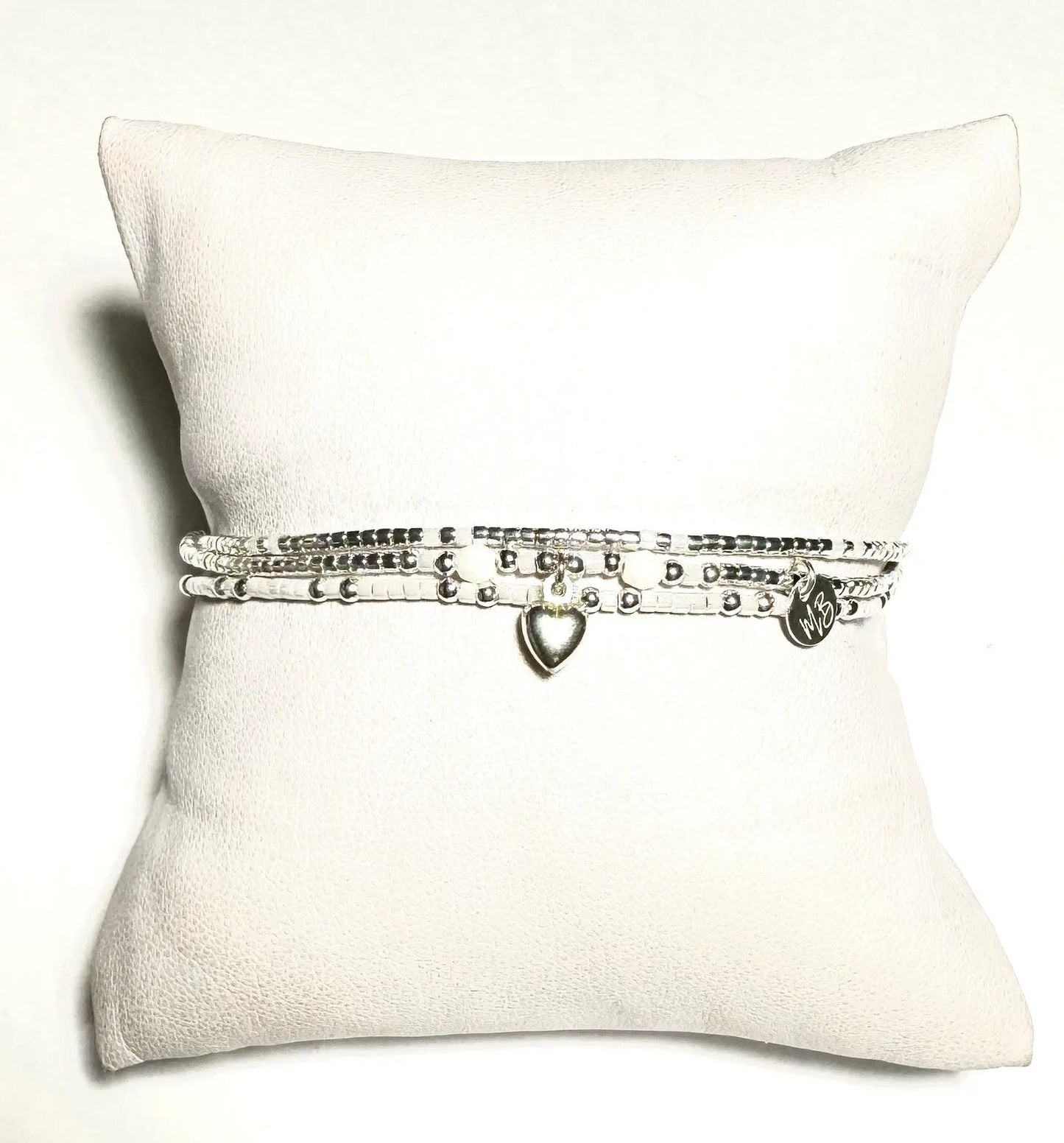 Bracelet multi tours en Argent 925 “Sweet Heart” - Mahana Bijoux