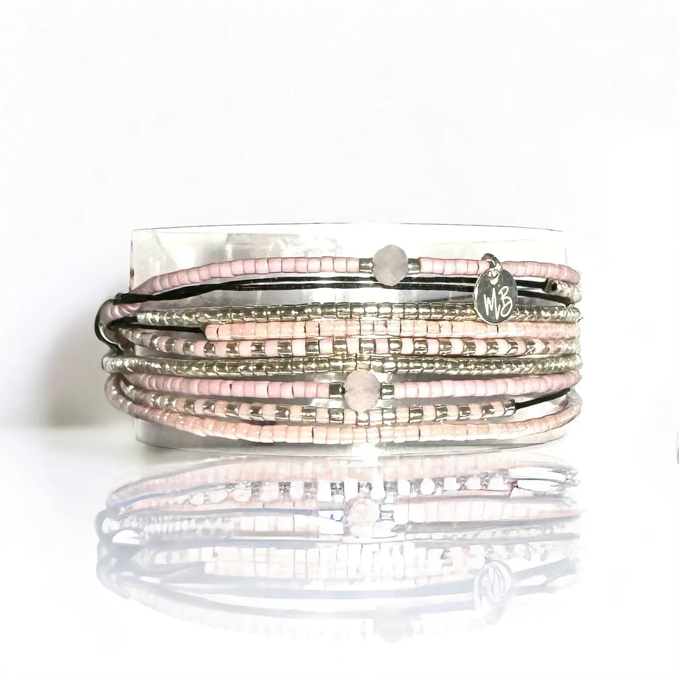 Manchette multi tours en Argent 925 "La Rosa" - Mahana Bijoux
