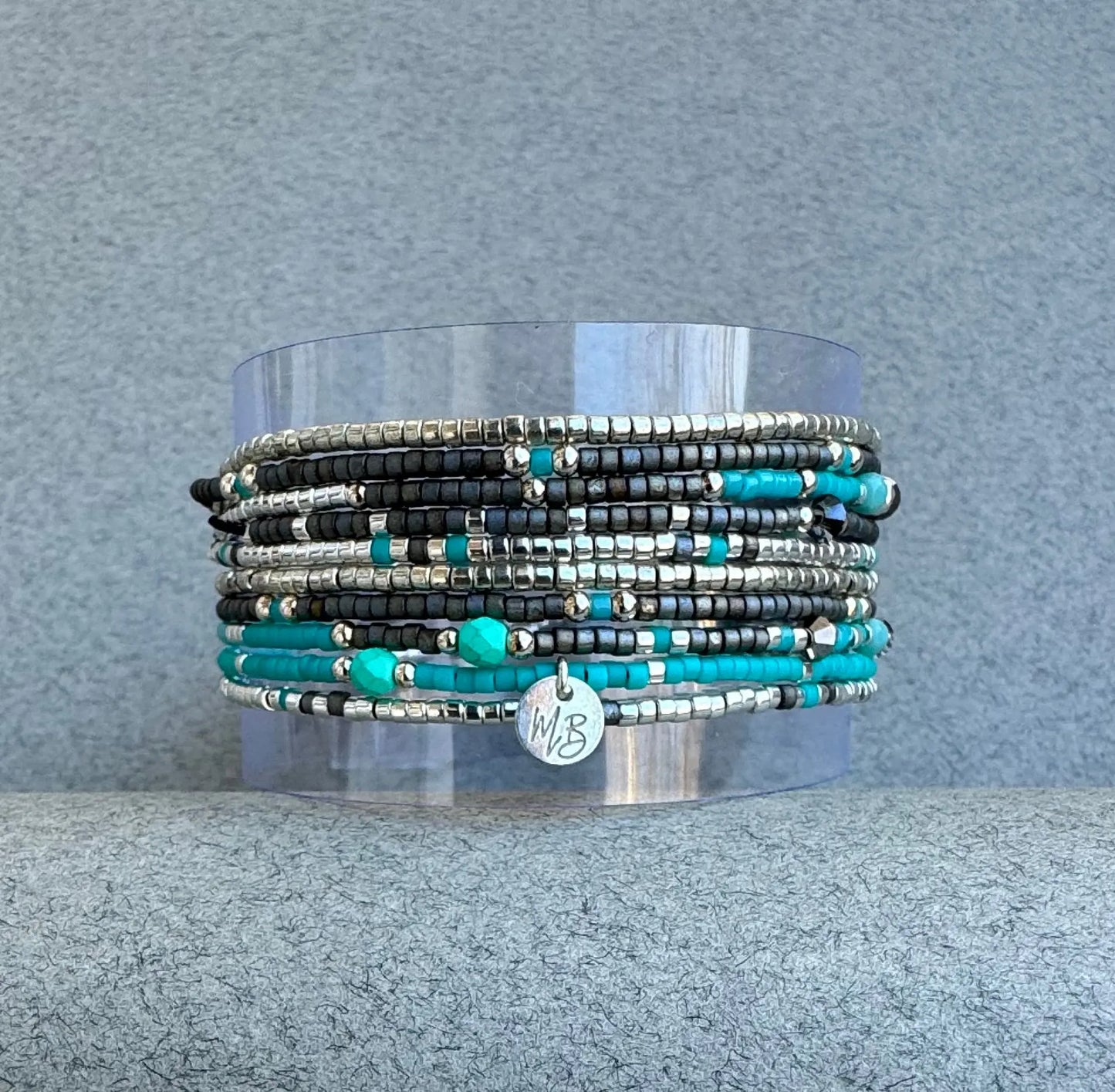 Manchette Multi-Rangs | Collier en argent 925 "Santa Giulia" - Mahana Bijoux
