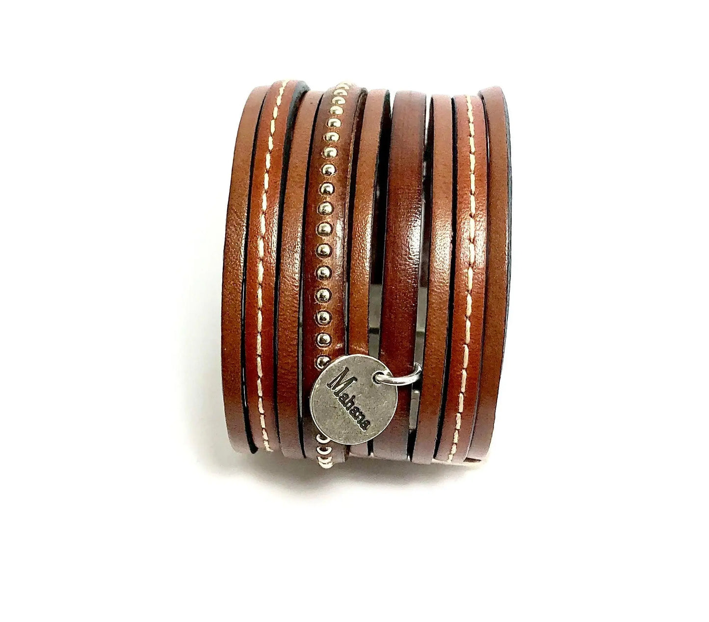 Bracelet marron en cuir Daytona