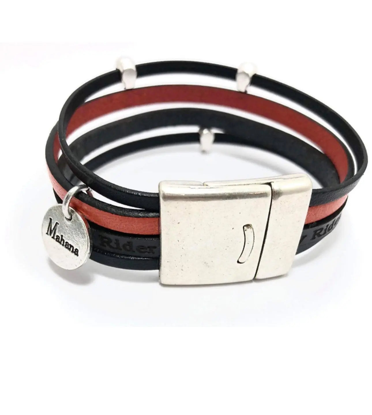 Bracelet Lady Rider en cuir - Mahana Bijoux