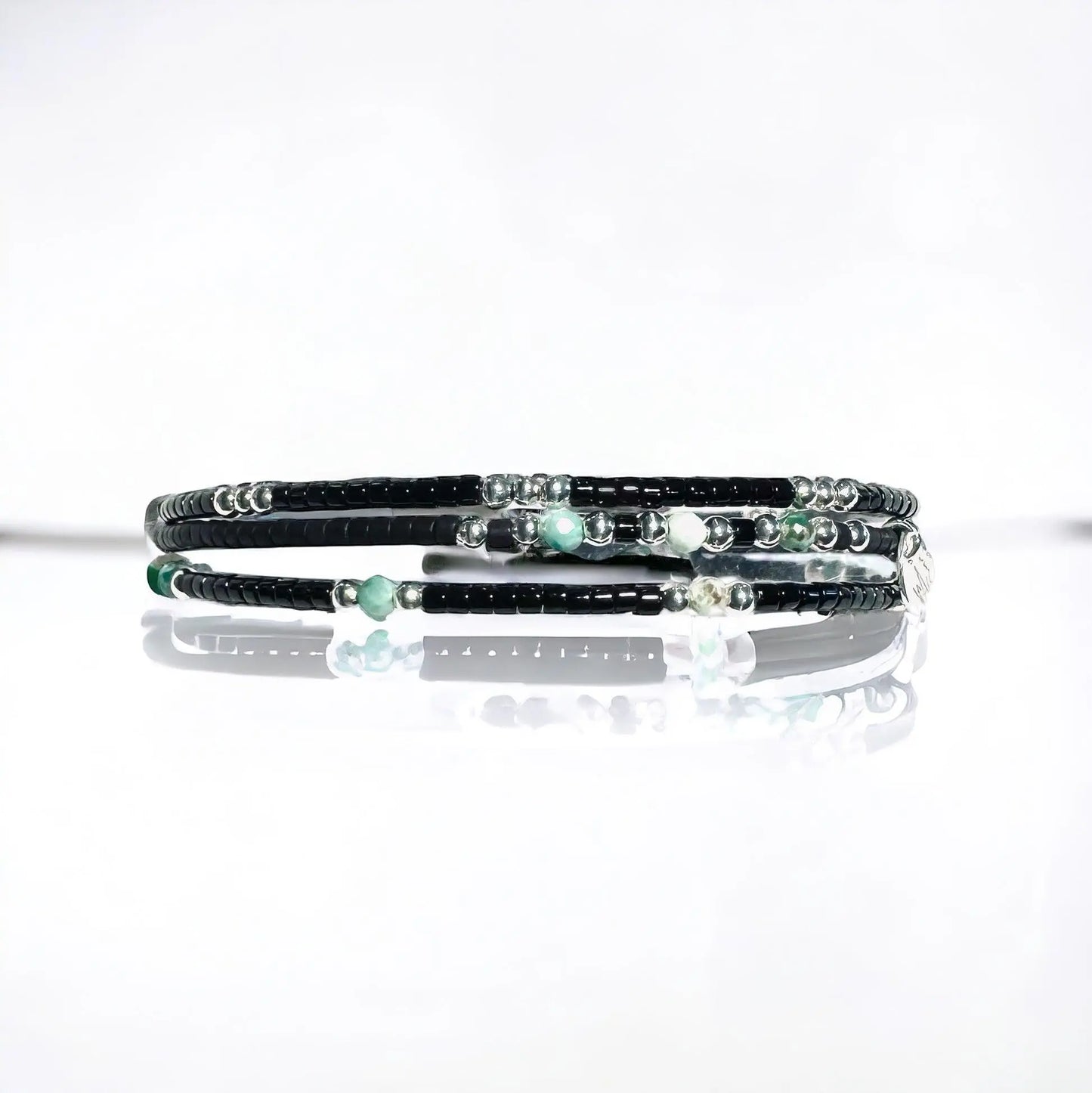 Bracelet en argent 925 et turquoise du Pérou "Le Santa Ana"