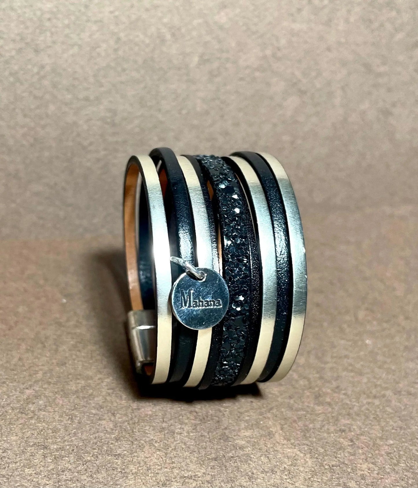 Manchette | Bracelet en cuir Dita - Mahana Bijoux