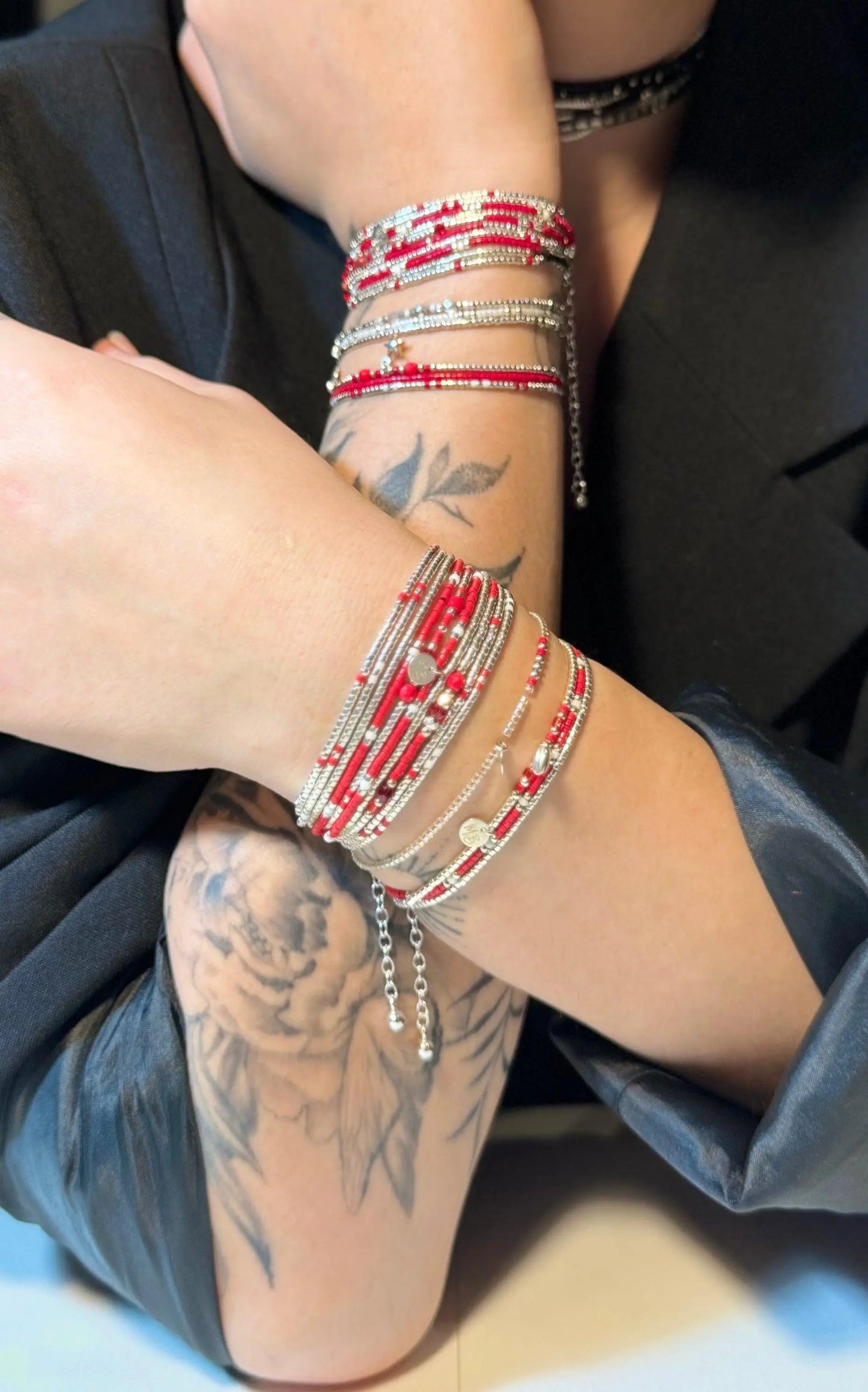 Manchette multi-tours en argent 925 “Love II” - Mahana Bijoux