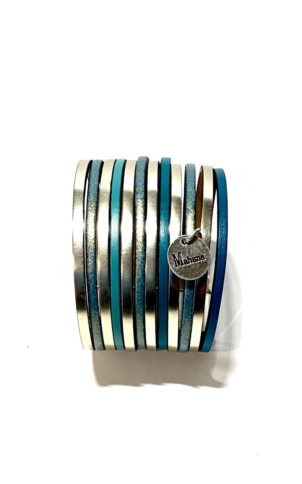 Bracelet multi liens en cuir Victoria - Mahana Bijoux