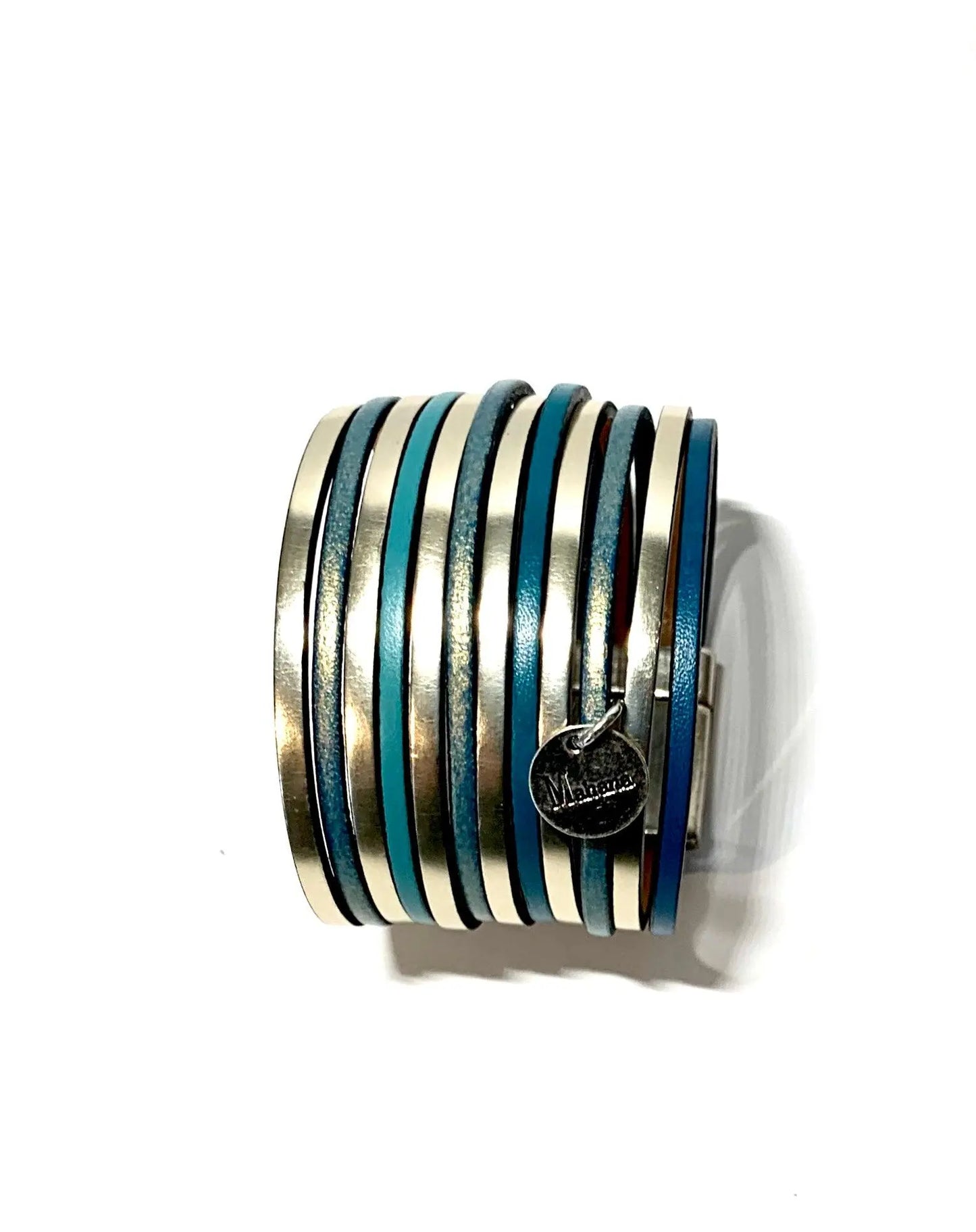 Bracelet multi liens en cuir Victoria - Mahana Bijoux