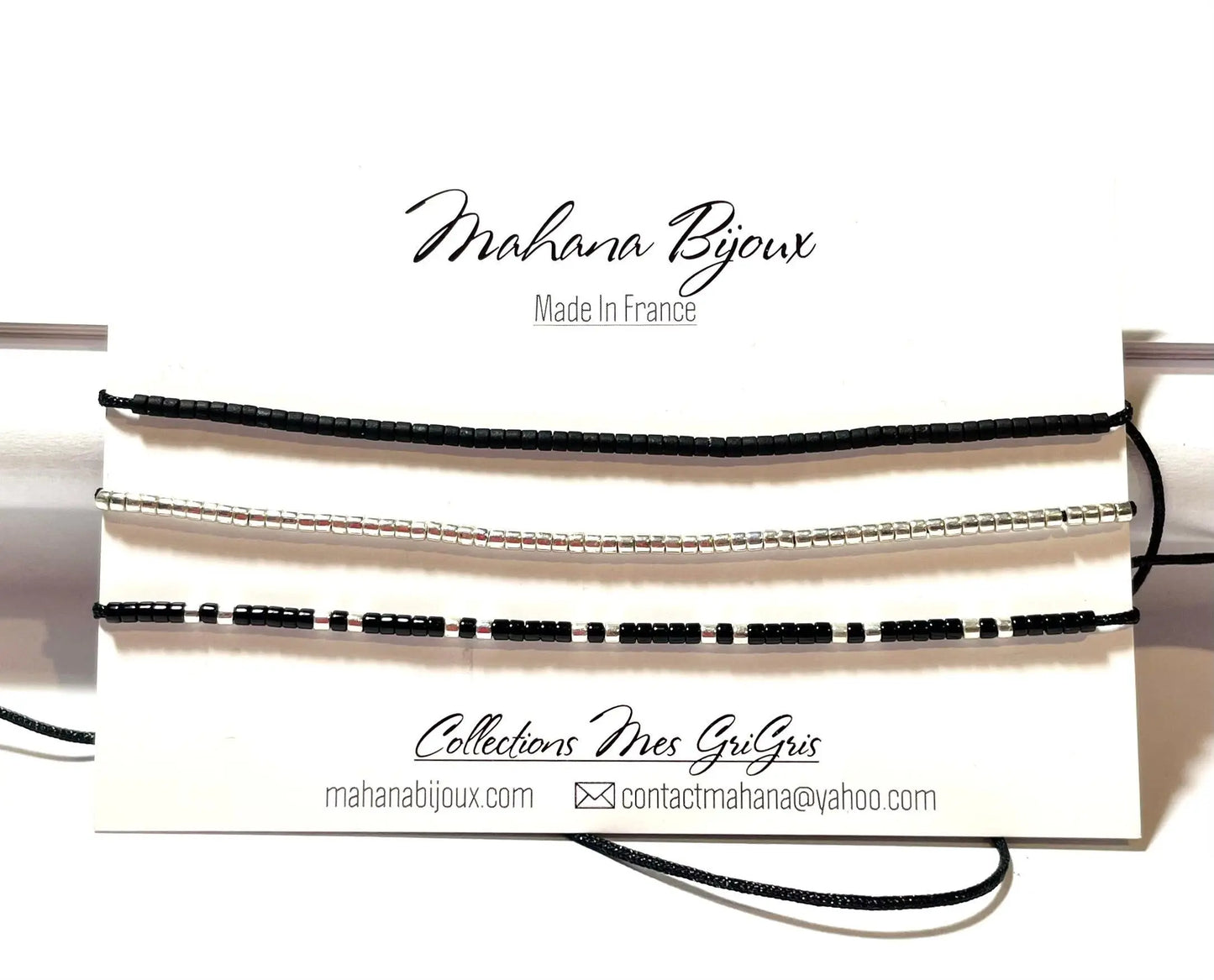 Carte 3 bracelets “Ava“ en argent 925 - Mahana Bijoux