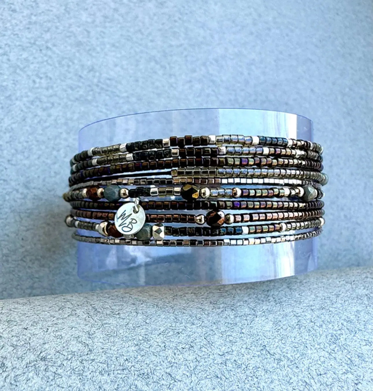 Bracelet Multi-tours en argent 925 “Bonnie” - Mahana Bijoux