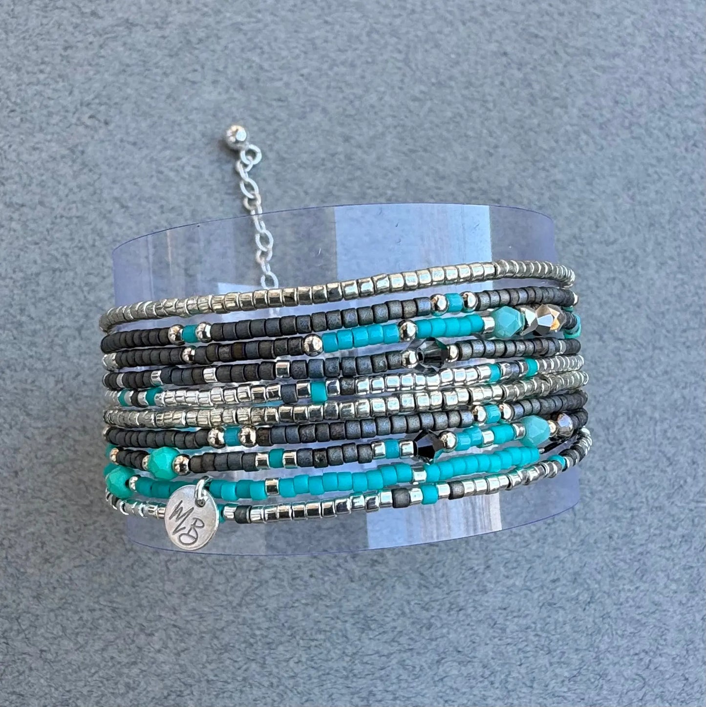 Manchette Multi-Rangs | Collier en argent 925 "Santa Giulia" - Mahana Bijoux