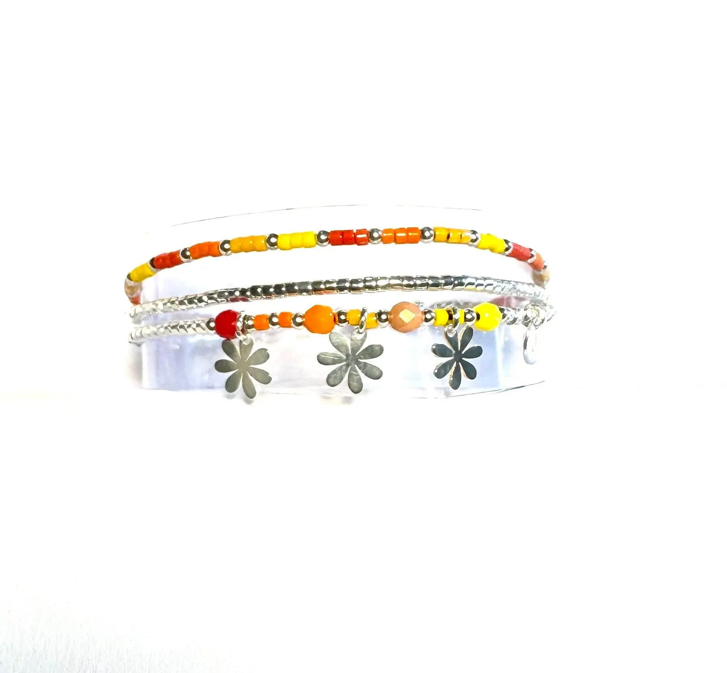 Bracelet 3 rangs en argent 925 |Little Coachella