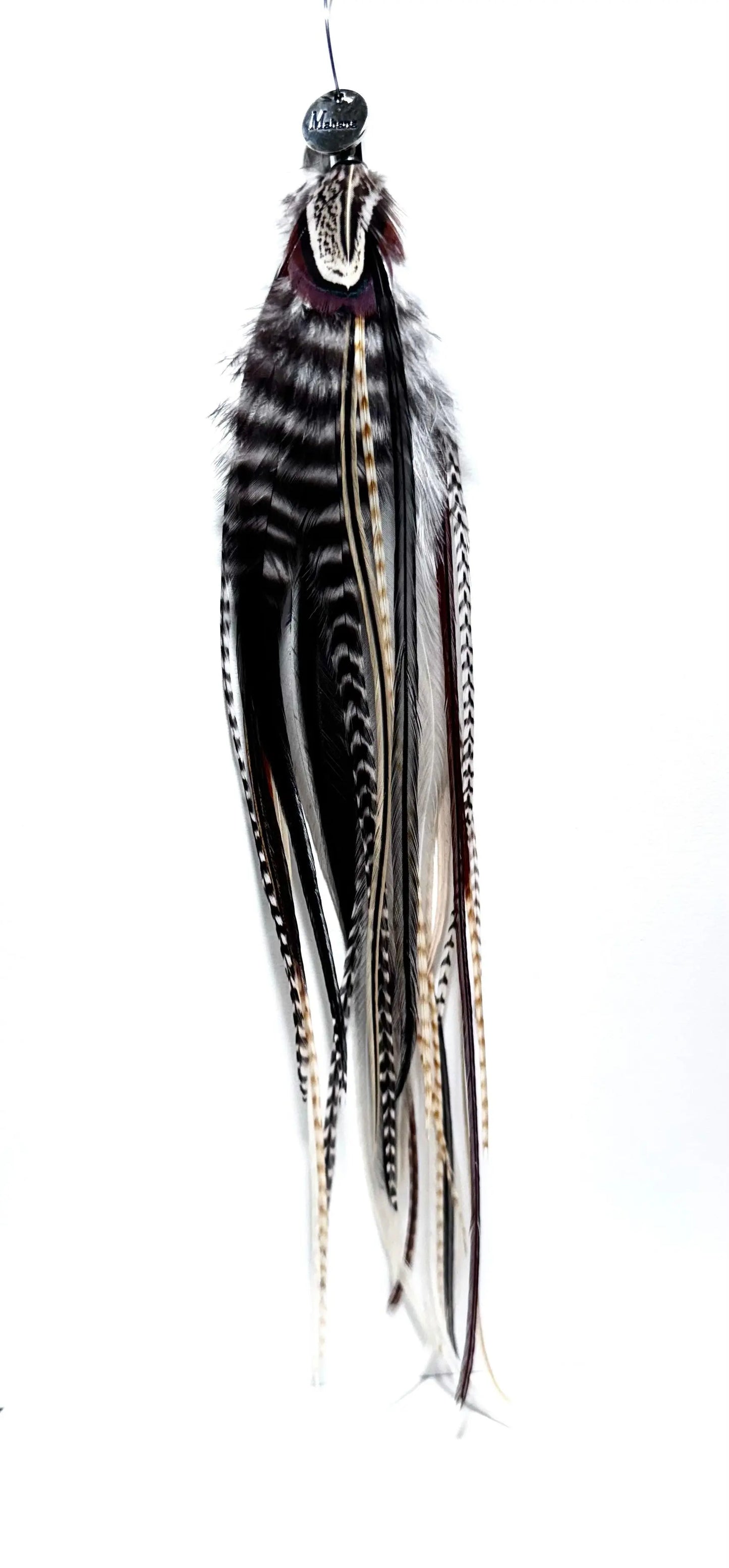 Boucle d’oreille Solo en plumes naturelle - Mahana Bijoux