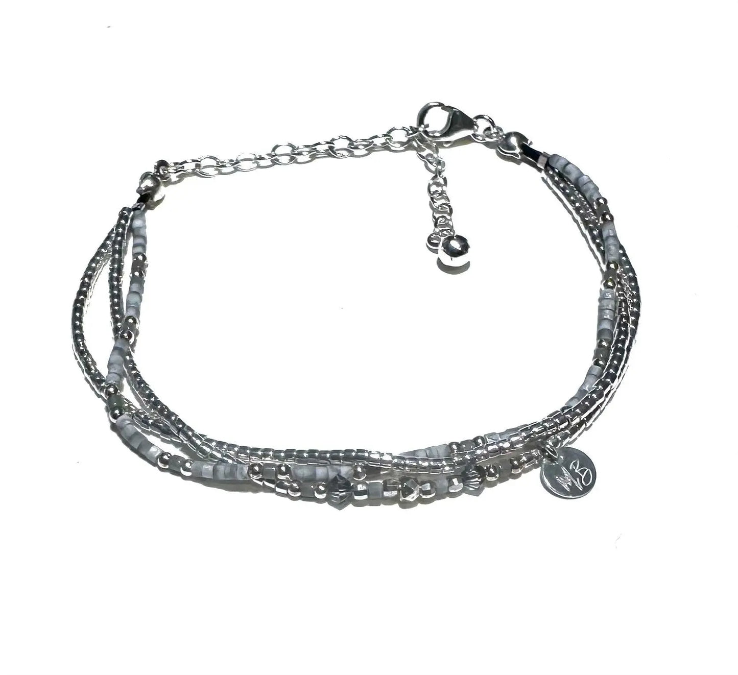 Bracelet 3 rangs en argent 925 “Alba ” - Mahana Bijoux