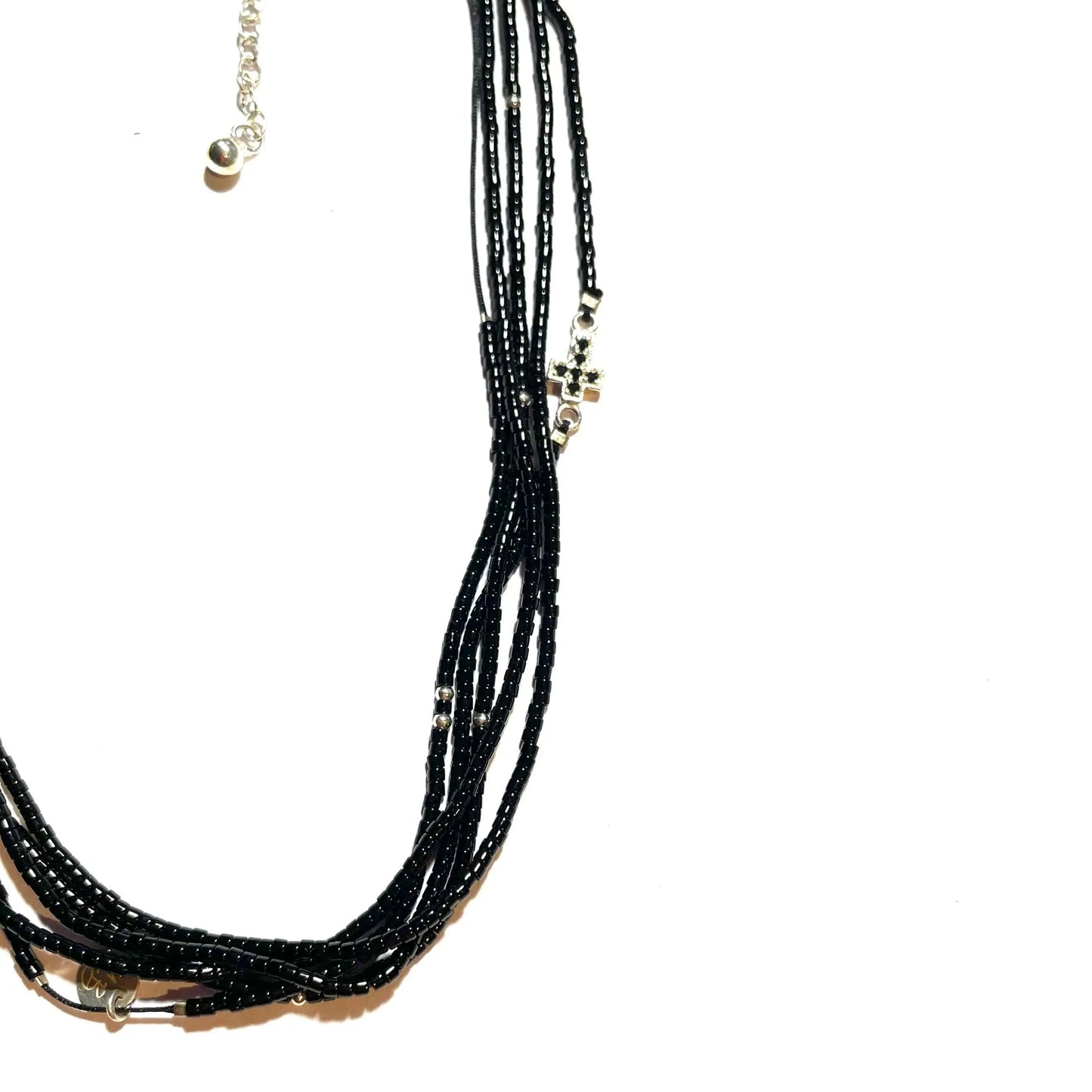 Bracelet multi tours croix en argent 925 “Lourdes” - Mahana Bijoux