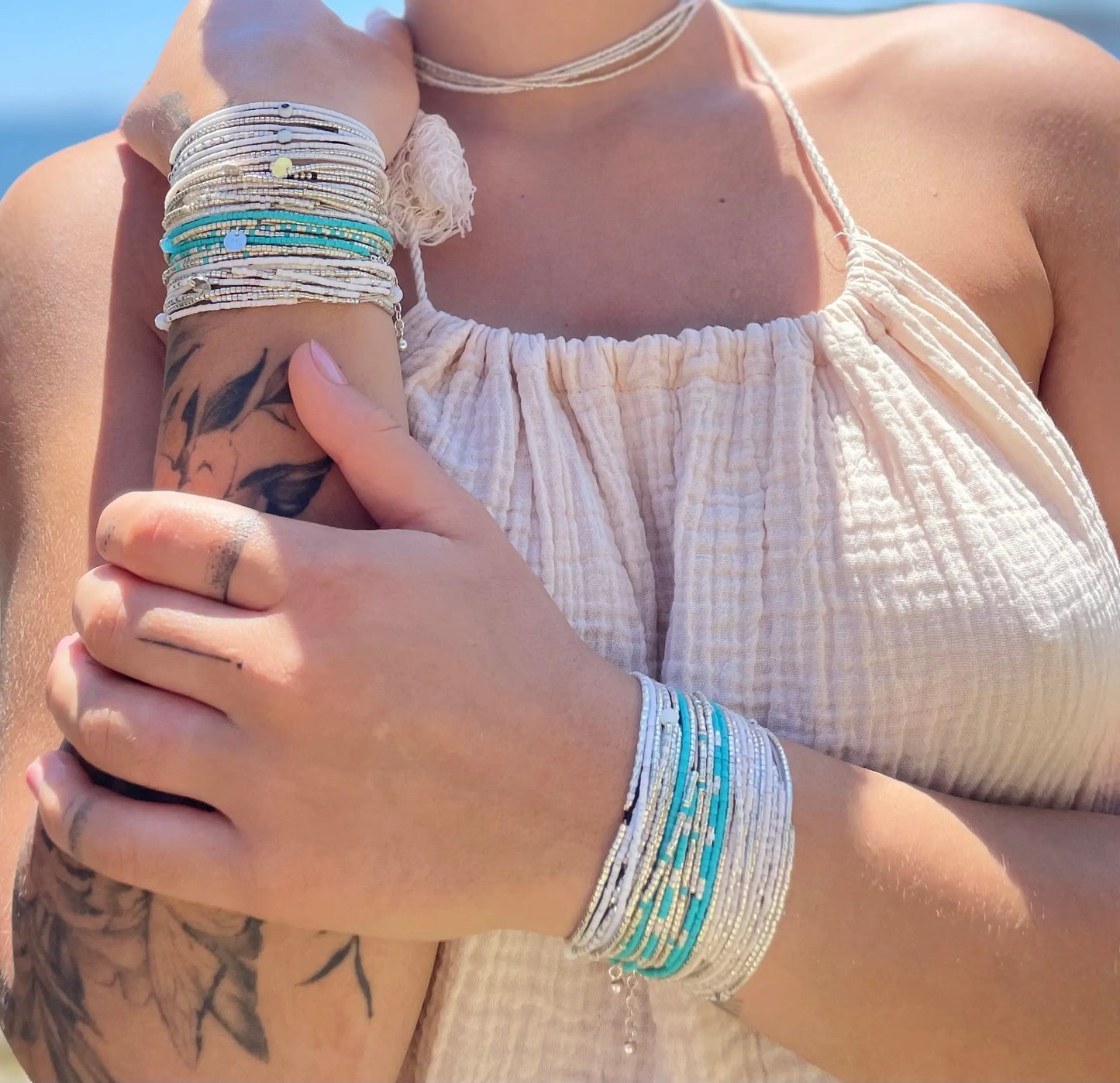 Manchette en Argent 925 "Le Bora Bora" - Mahana Bijoux