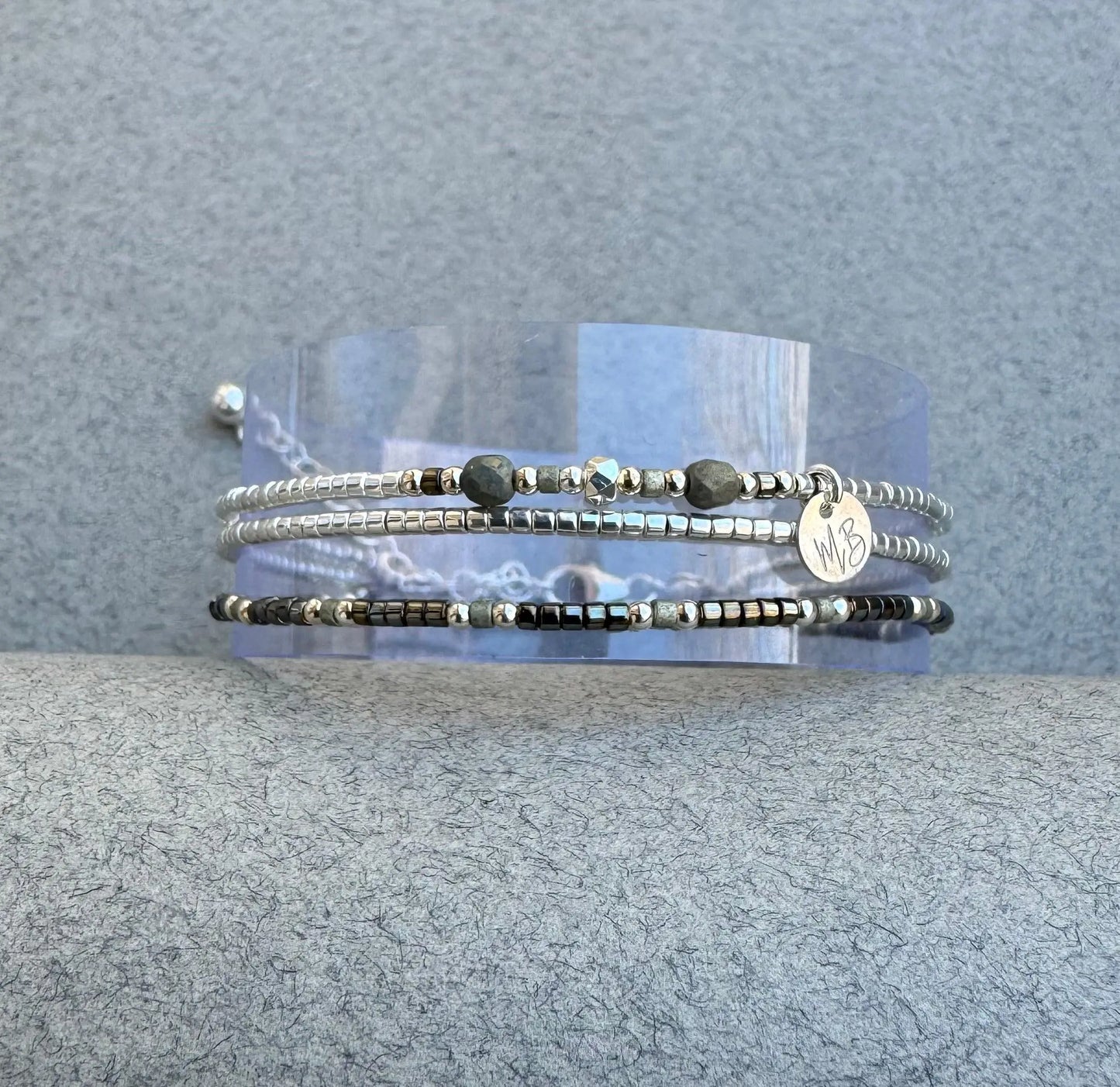 Bracelet 3 rangs en argent 925 “Téra” - Mahana Bijoux