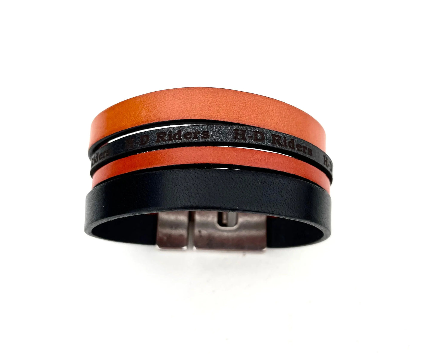 Manchette en cuir HD Rider Cuir Large - Mahana Bijoux