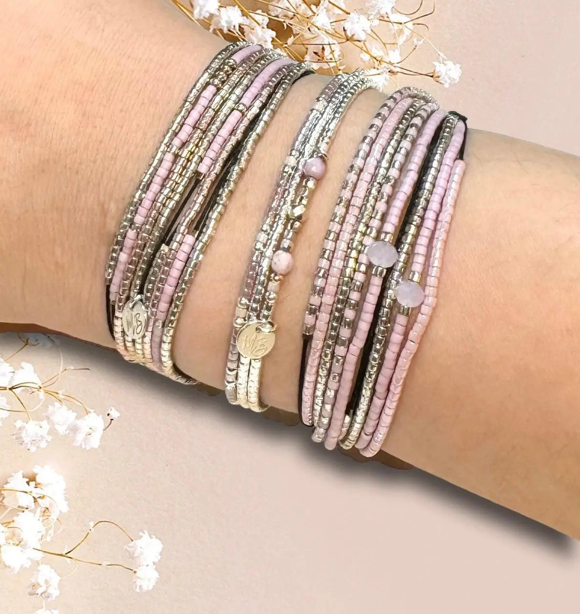 Manchette multi tours en Argent 925 Sofia - Mahana Bijoux