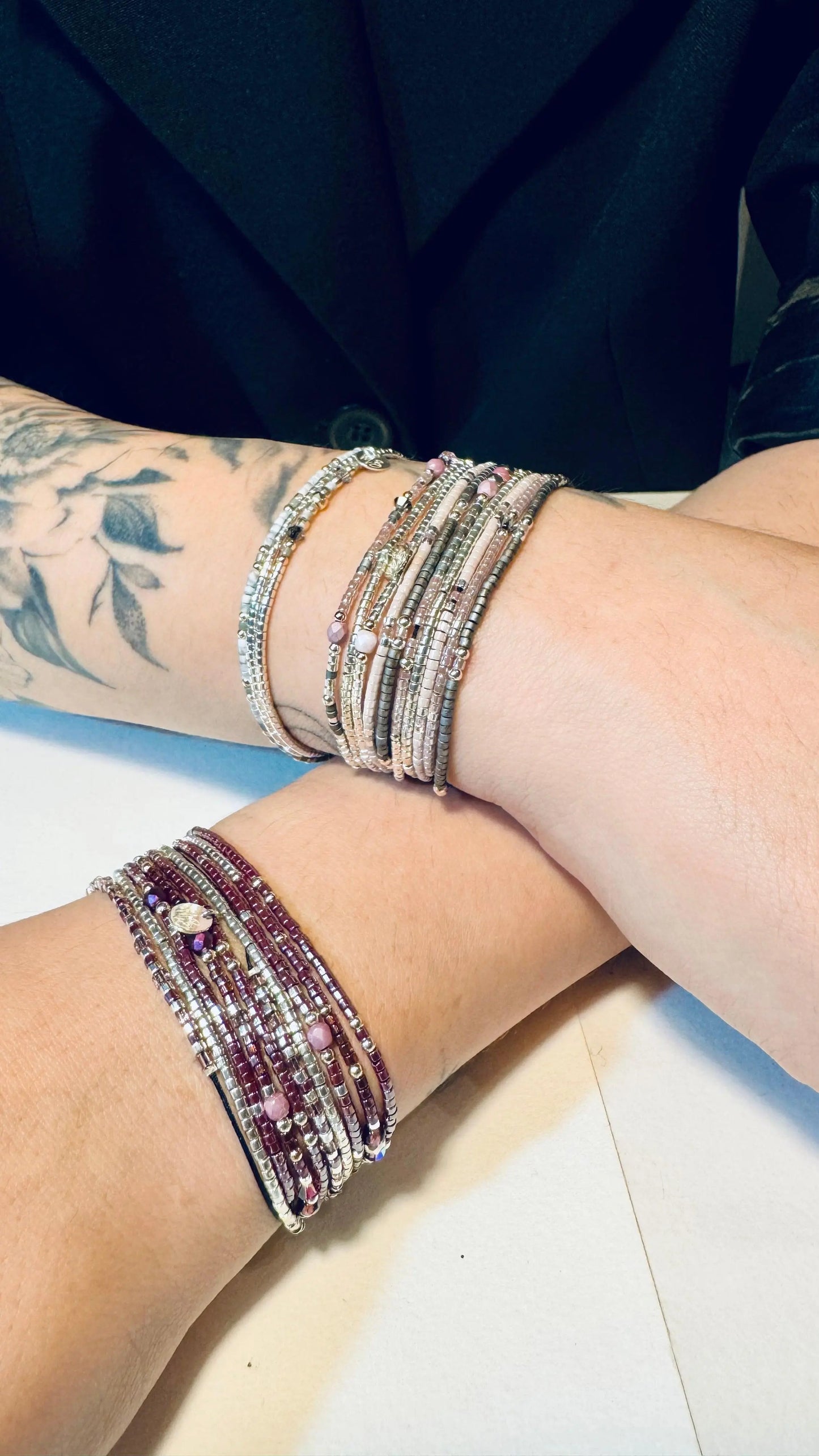 Bracelet Multi-Rangs “Isia” en argent 925 - Mahana Bijoux