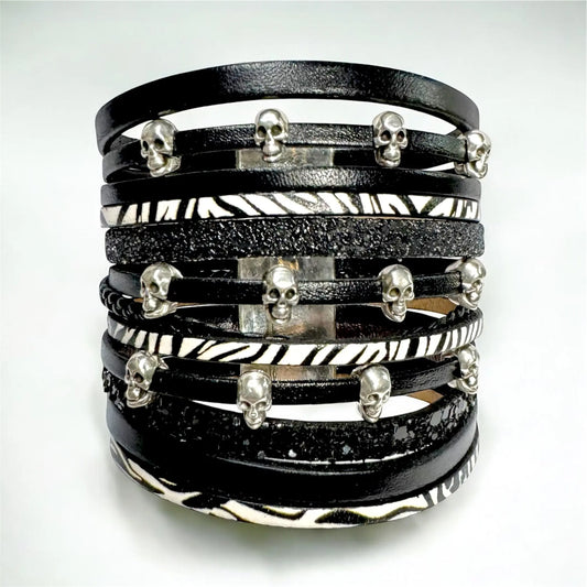 Wild Spark-Manchette en cuir 5 cm
(Collection Les Âmes Vagabondes