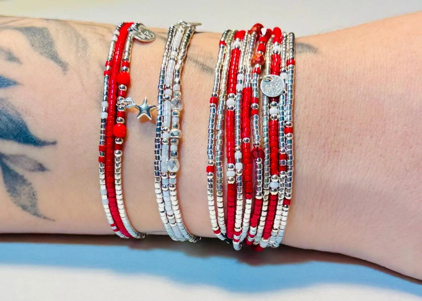 Manchette multi-tours en argent 925 “Love II” - Mahana Bijoux