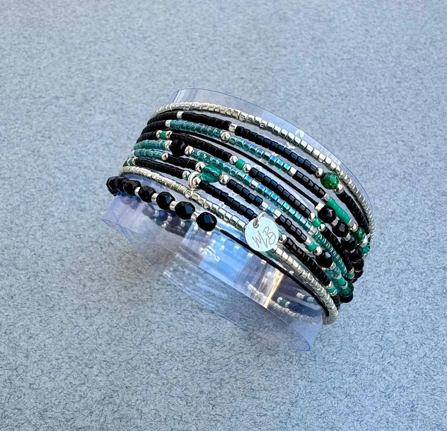 Bracelet multi tours en Argent 925 “Hanaë” - Mahana Bijoux