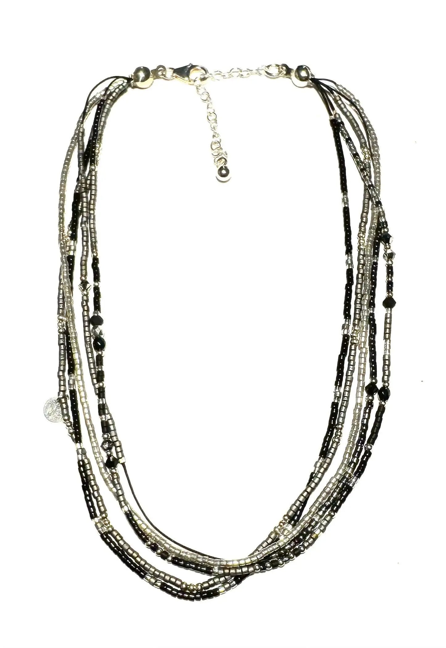 Manchette multi-liens /Collier en argent 925 “Janis J. ” - Mahana Bijoux