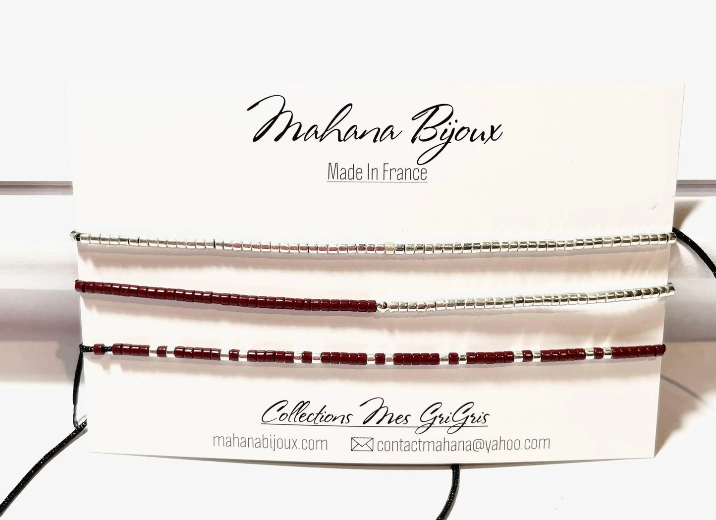 Carte 3 bracelets “Lana” en argent 925 - Mahana Bijoux