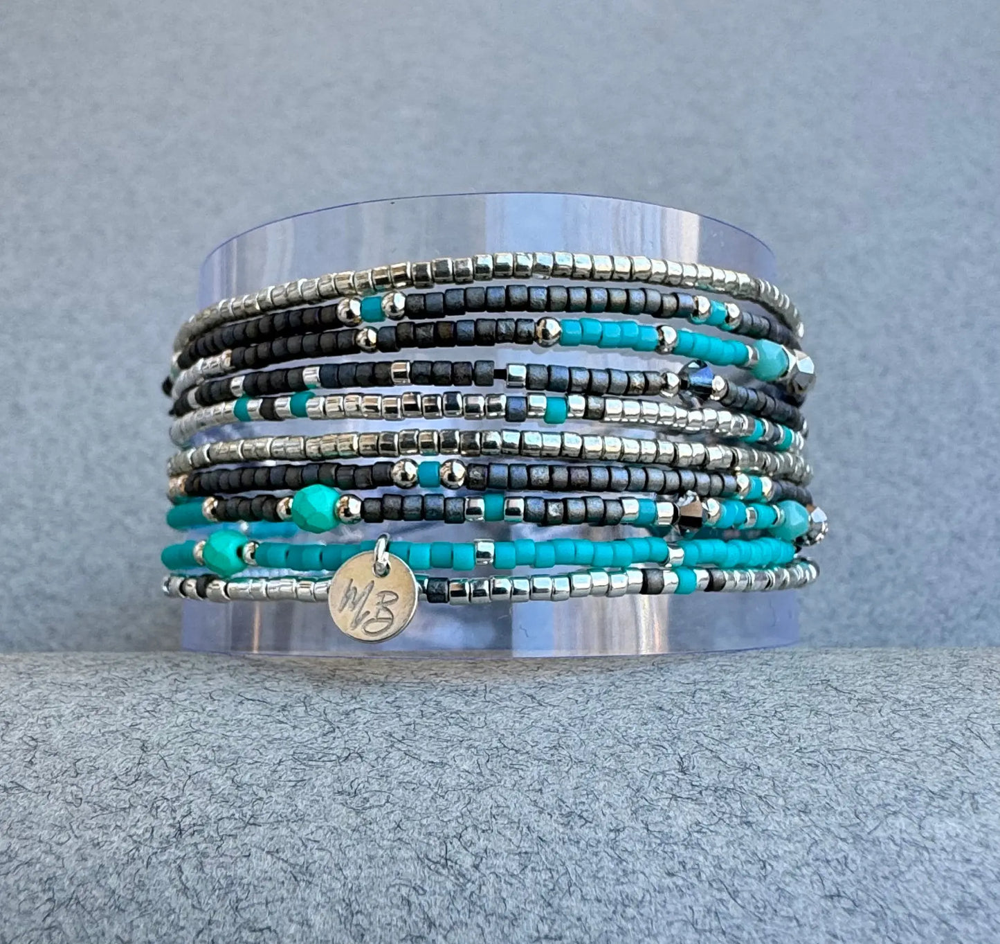 Manchette Multi-Rangs | Collier en argent 925 "Santa Giulia" - Mahana Bijoux