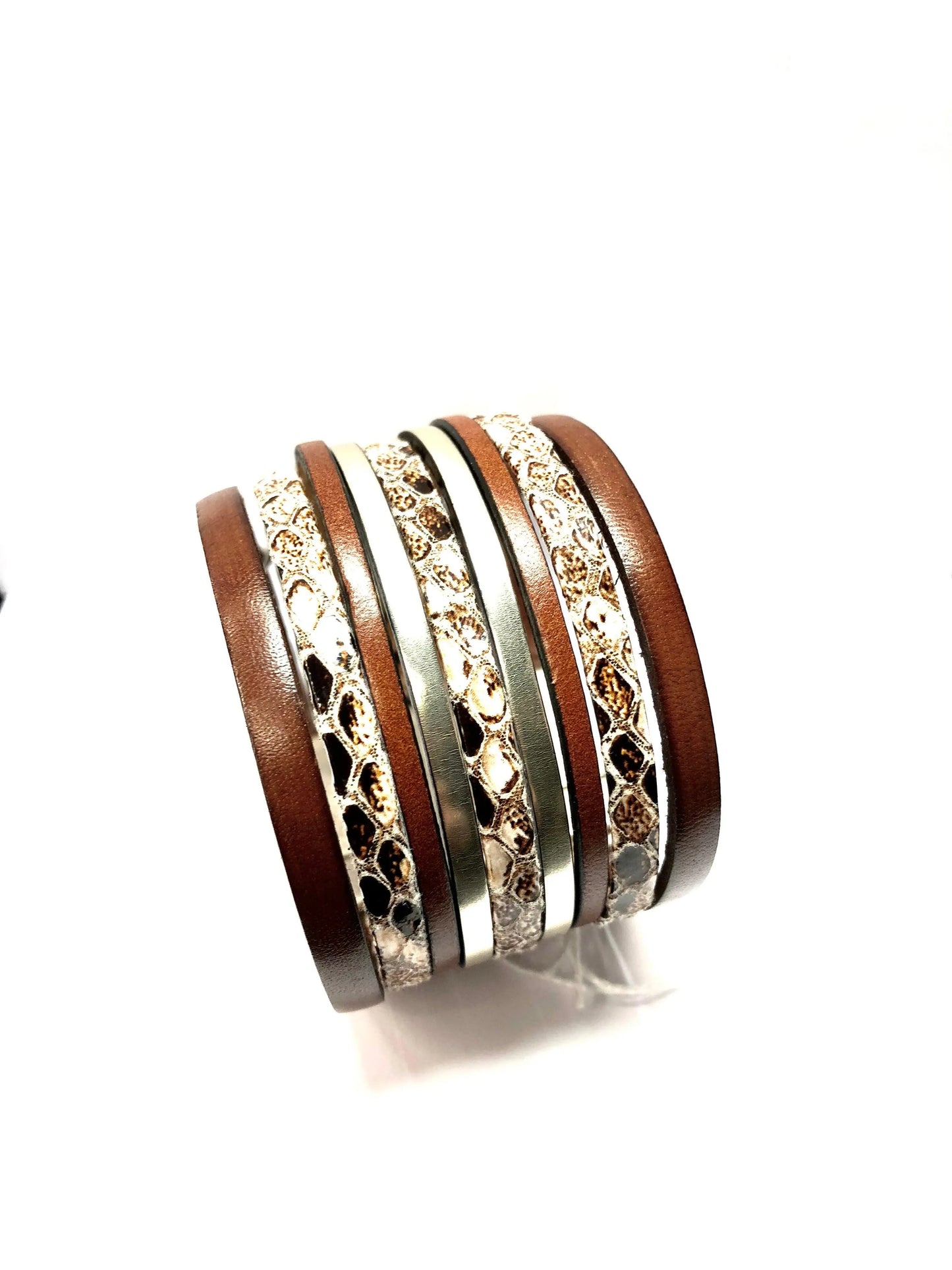 Manchette en cuir Lola - Mahana Bijoux