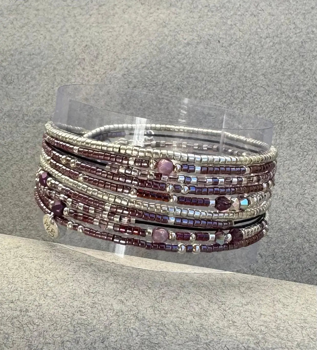 Bracelet Multi-Rangs “Isia” en argent 925 - Mahana Bijoux