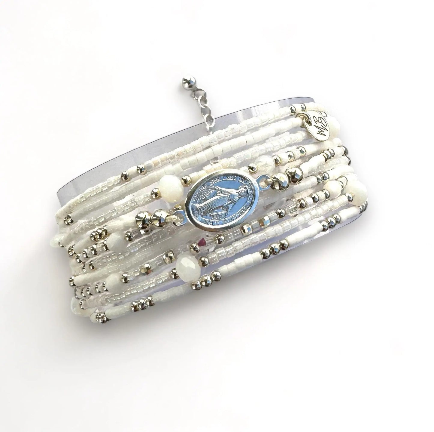 Manchette Multi rangs en argent 925 "La Pure Virgin "