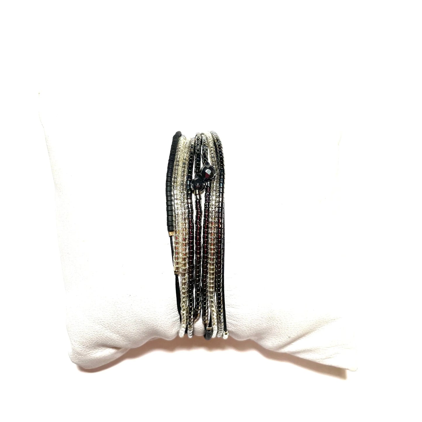 Manchette multi tours en Argent 925 "le Smoky" - Mahana Bijoux