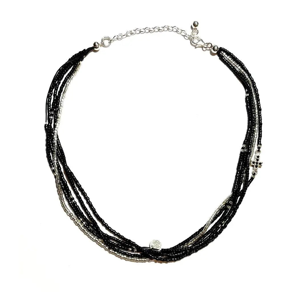 Manchette multi rangs en Argent 925 "LOURDES II " - Mahana Bijoux