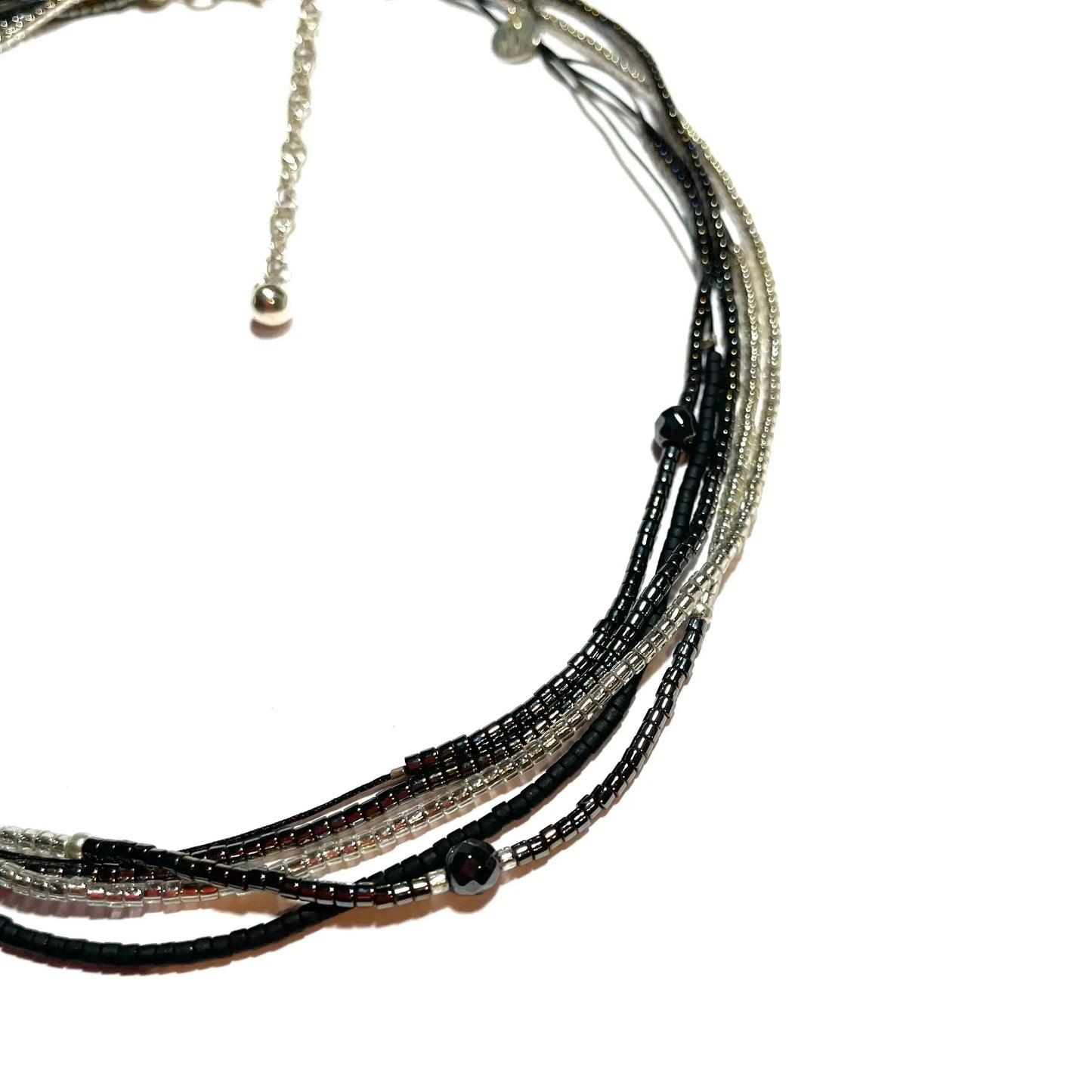 Manchette multi tours en Argent 925 "le Smoky" - Mahana Bijoux