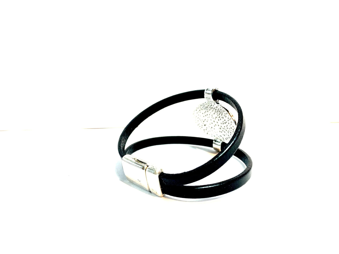 Bracelet en Cuir et Zamack - Mahana Bijoux