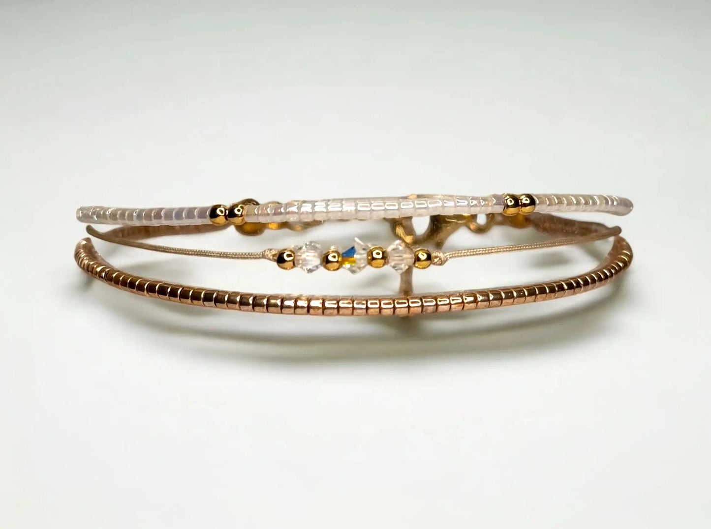 Bracelet Signature Astréa en vermeil et perles japonaises - L'éclat des étoiles