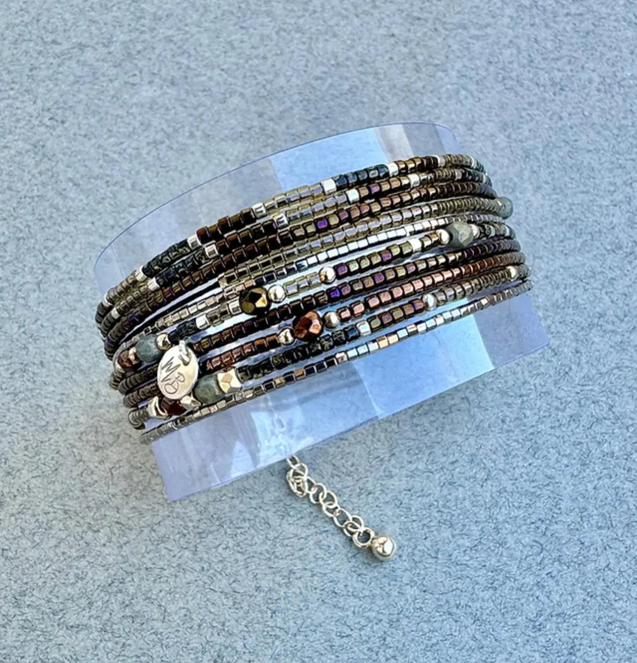 Bracelet Multi-tours en argent 925 “Bonnie” - Mahana Bijoux