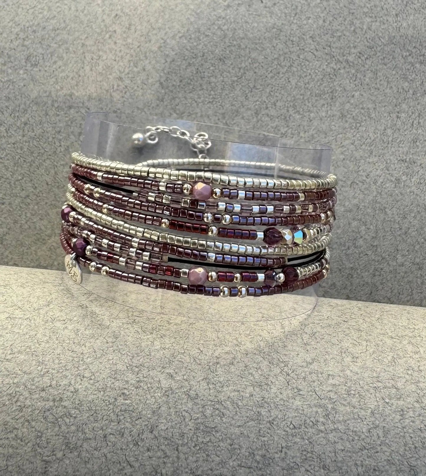 Bracelet Multi-Rangs “Isia” en argent 925 - Mahana Bijoux