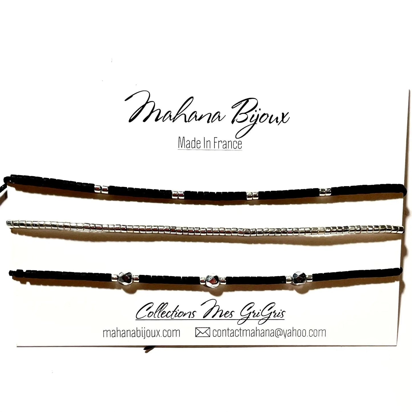 Carte 3 Bracelets “Mattea“ en argent 925 - Mahana Bijoux