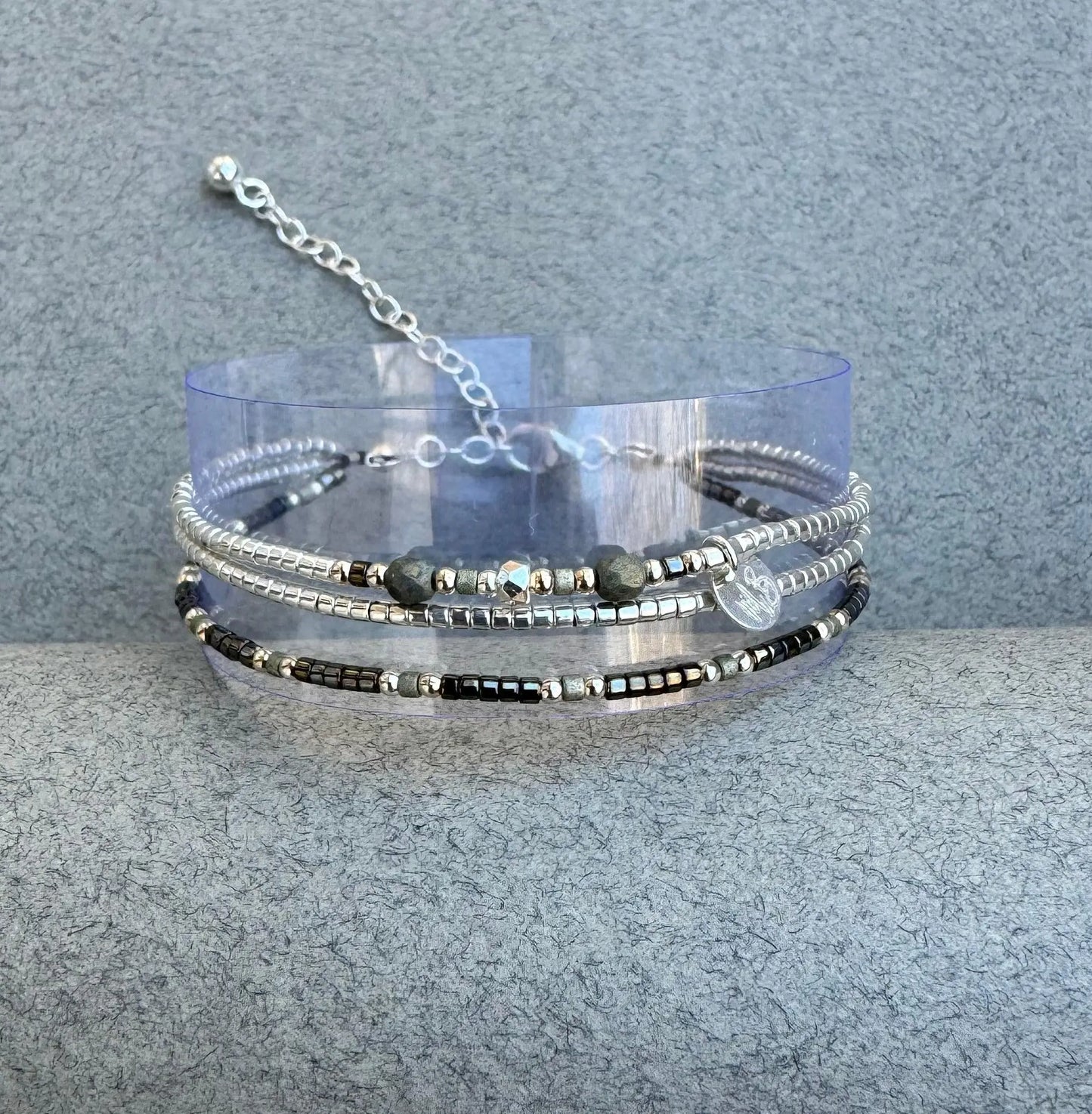 Bracelet 3 rangs en argent 925 “Téra” - Mahana Bijoux