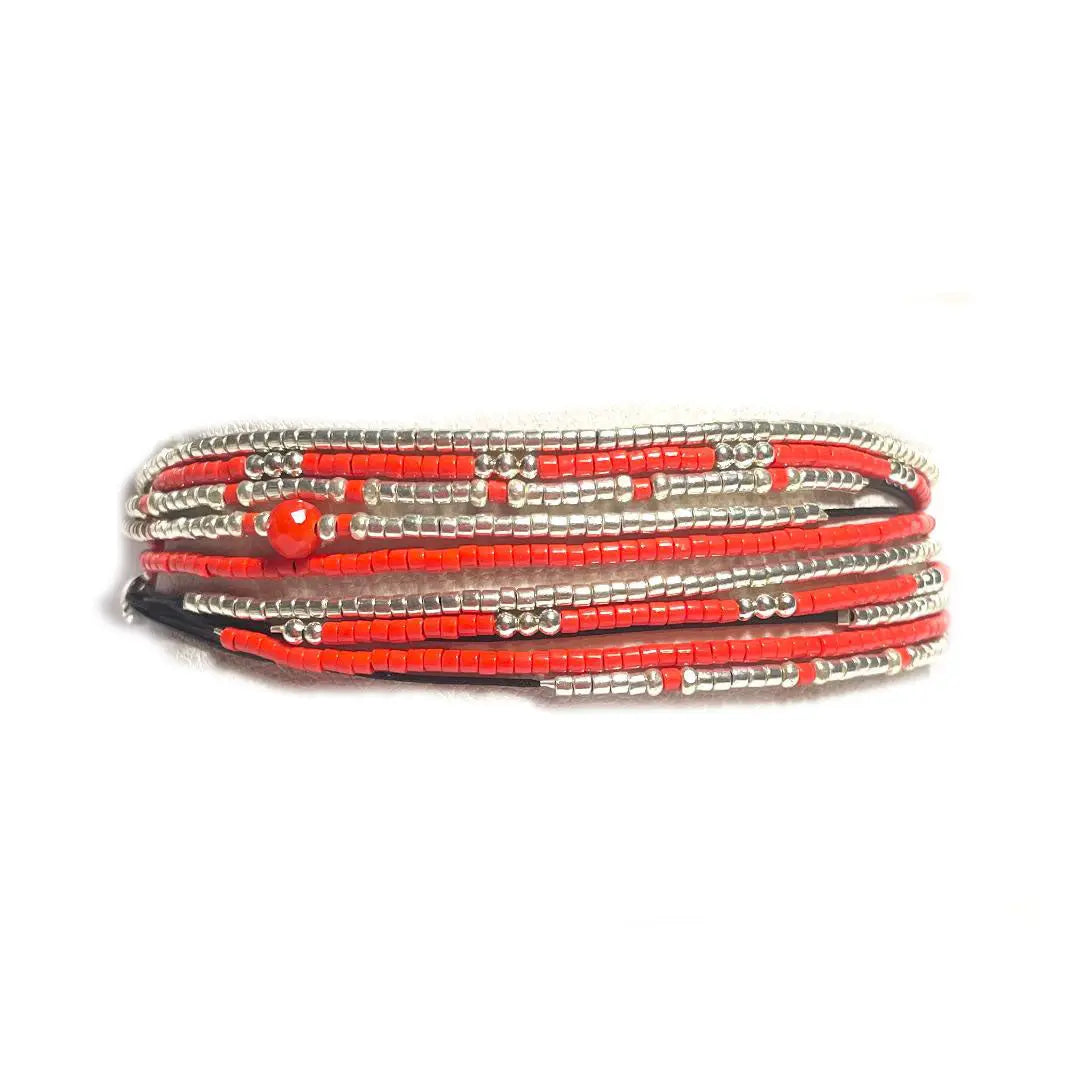 Manchette multi rangs en Argent 925 "Le DAIQUIRI " - Mahana Bijoux