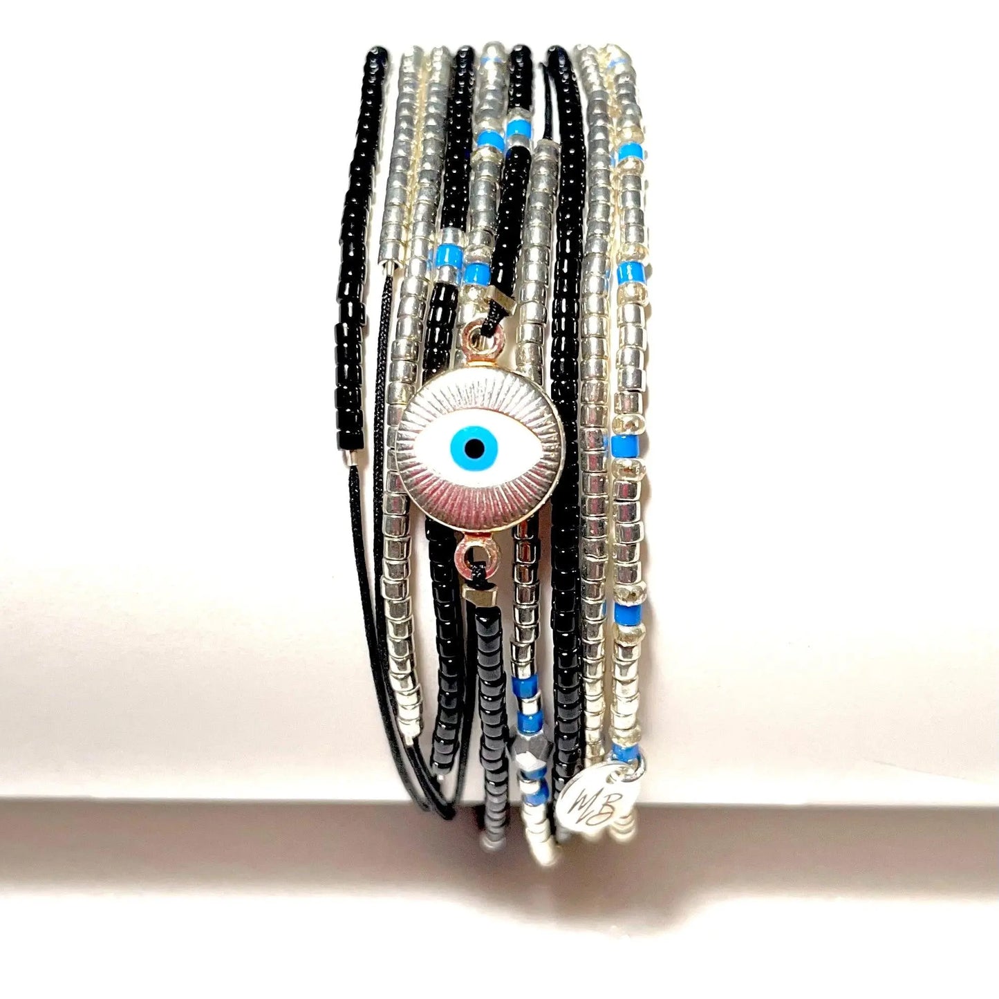 Manchette multi rangs - Collier en argent 925 “Mykonos” - Mahana Bijoux