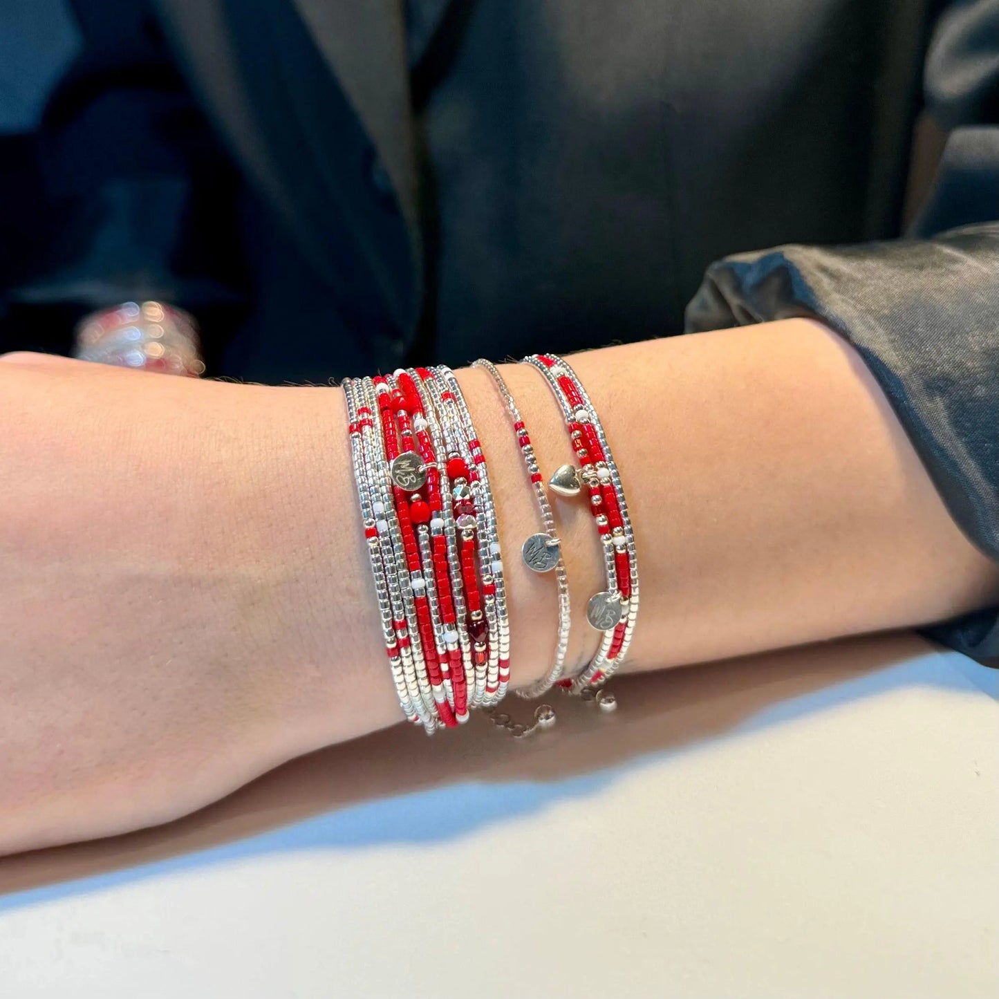 Manchette multi-tours en argent 925 “Love II” - Mahana Bijoux